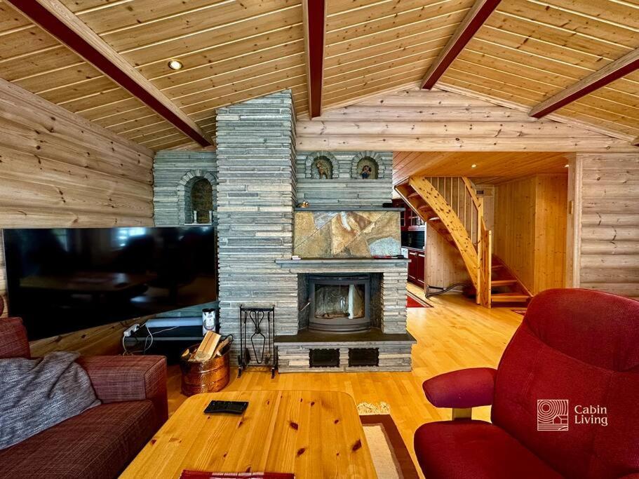 Large Cabin Sjusjoen Best View, Sauna, Ski Inout מראה חיצוני תמונה